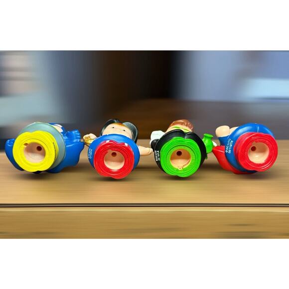 Fisher Price Little People Super Friends Heroes Lot of 4 Includes Blue Batman #2 - Picture 6 of 6